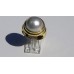 Mabe Pearl Ring in 18k Yellow Gold