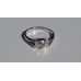 Split Shank Bezel Set Diamond with Flush Set Accent Stone Ring in White Gold