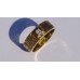 Saw Cut Textured Half Bezel Set Diamond Ring in 18k Yellow Gold